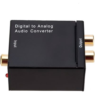 Conversor Óptico Coaxial Digital Áudio RCA Analógico - Áudio Estéreo de Alta Fidelidade