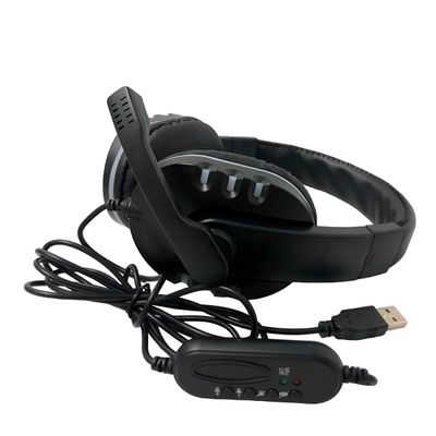 Fone Headset Gamer com Fio Luz RGB Microfone Jogos