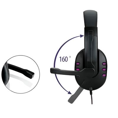 Fone Headset Gamer com Fio Luz RGB Microfone Jogos