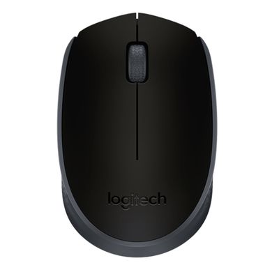 Mouse S/ Fio Logitech Wireless M170  Cinza C/ Preto