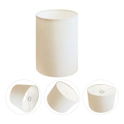 Cúpula Abajur E Luminária Cilíndrica Vivare Cp-7004 ø15x25cm - Bocal Nacional Branco