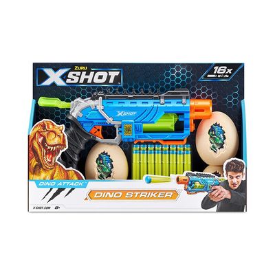 Lançador de Dardos X-Shot - Dino Attack - Dino Striker Blue