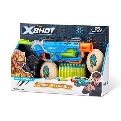 Lançador de Dardos X-Shot - Dino Attack - Dino Striker Blue
