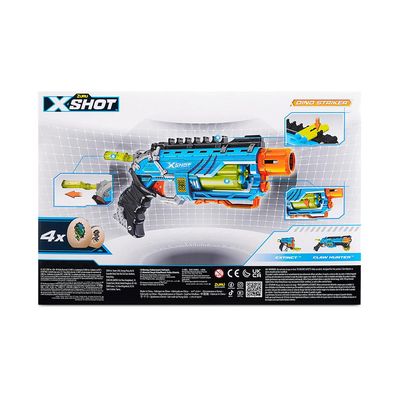 Lançador de Dardos X-Shot - Dino Attack - Dino Striker Blue