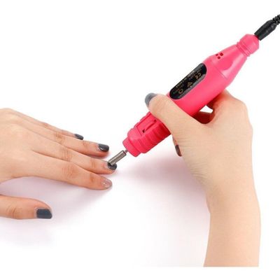 Lixadeira Unha Eletrica 12 Acessorios Lixa Automatica Manicure Pedicure Lixador Kit Gel Nail Design