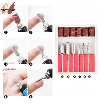 Lixadeira Unha Eletrica 12 Acessorios Lixa Automatica Manicure Pedicure Lixador Kit Gel Nail Design