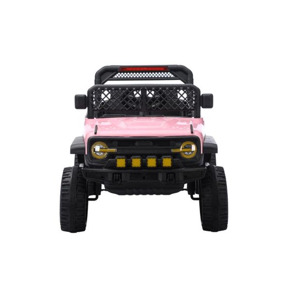 Jipe Elétrico Infantil Bang Toys N6 Com Controle Remoto Rosa 12v