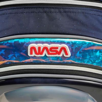 Mochila de Rodinhas Masculina Astronauta Nasa Azul Escuro U / Azul escuro