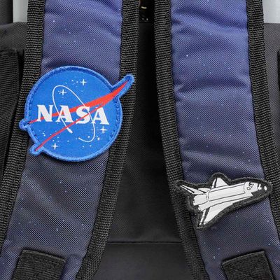 Mochila de Rodinhas Masculina Astronauta Nasa Azul Escuro U / Azul escuro