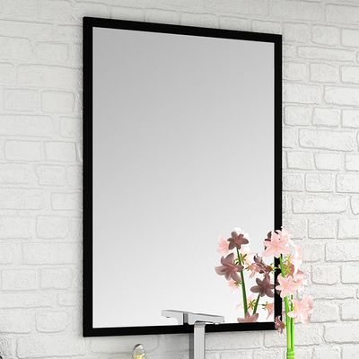Espelho Para Banheiro Com Painel 58x90 Omega B06 Preto - Lyam Decor