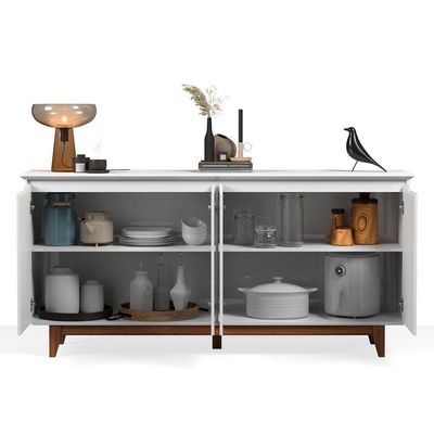Buffet 4 Portas Flow Branco