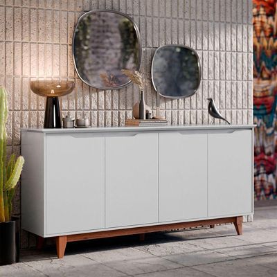 Buffet 4 Portas Flow Branco