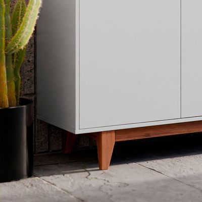 Buffet 4 Portas Flow Branco