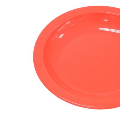 Prato Elegance Fundo Redondo 22cm Coral em Polipropileno