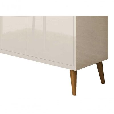 Buffet Aparador Com Adega Retrô Wine Off White - Moveisaqui