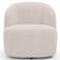 Kit 02 Poltronas Giratória Orgânica Para Sala Living Heidy F04 Bouclê Bege - Lyam Decor