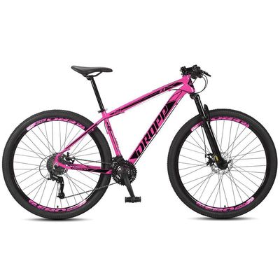 Bicicleta Aro 29 Dropp Z3 H Alumínio Câmbio Shimano 24v Freio A Disco Hidráulico Rosa + Preto 17
