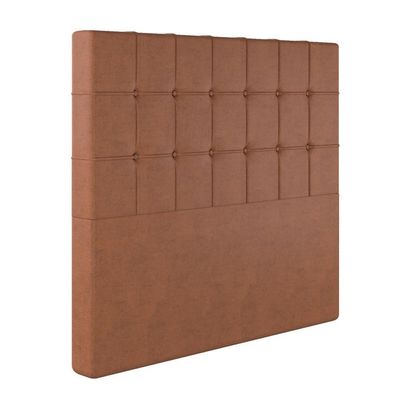 Cabeceira Estofada Solteiro 90 Cm Turmalina Veludo Terracota