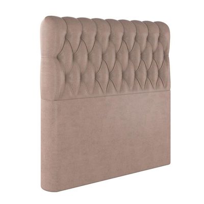 Cabeceira Estofada Solteiro 90 Cm Topázio Veludo Rose