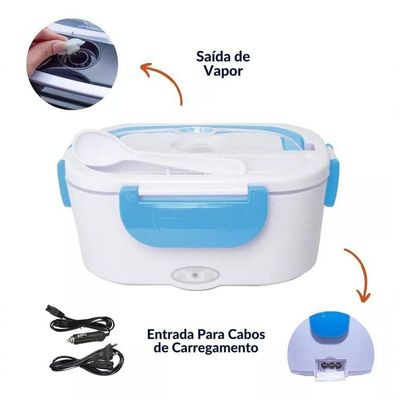Marmita Termica Eletrica Portatil Veiculo 12v/24v Azul
