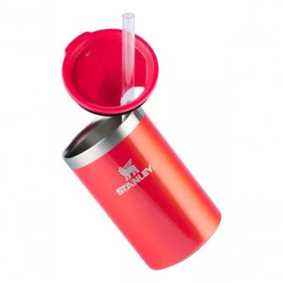 Can Cooler Porta Lata Com Canudo Stanley 296ml Apple Shimmer