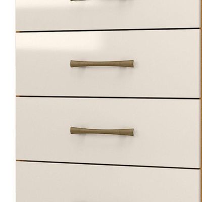 Comoda 4 Gavetas 61 Cm MS913 Moval Freijo Off White