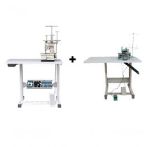 Galoneira 3 Agulha + Overlock Semi Industriais + Bancadas 110v