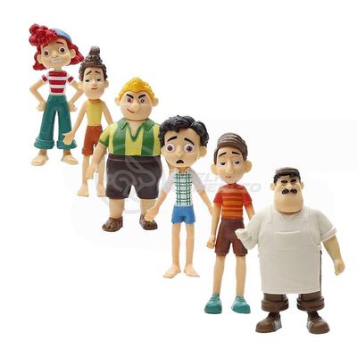 Conjunto Cartela Menino Luca E Seus Amigos 6 Personagens