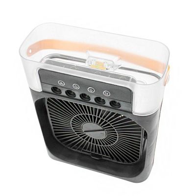 Ventilador Portátil Iluminação Umidificador Climatizador Usb De Mesa Branco
