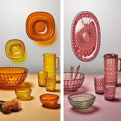 TIGELA BOWL GUZZINI EM ACRÍLICO VANITY TERRA 12CM SAFFRON YELLOW 129712TE281