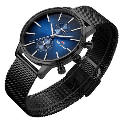 Relógio Philiph London Masculino Ref:Pl80260613m Az N Cronógrafo Black