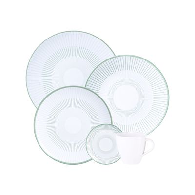 Aparelho de Jantar Tramontina Lineare em Porcelana Decorada 20 Peças