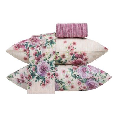 Jogo de Cama Queen 250x240cm Helena 140 Fios Realce Premium