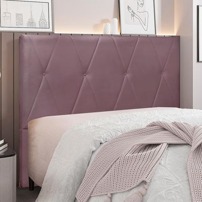 Cabeceira Decorativa Queen Size 1,60M Yves Veludo Uva - Gran Belo