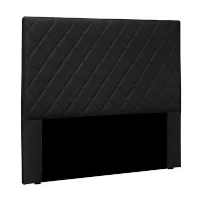 Cabeceira Decorativa Queen Size 1,60M Baelon Pu Preto - Gran Belo