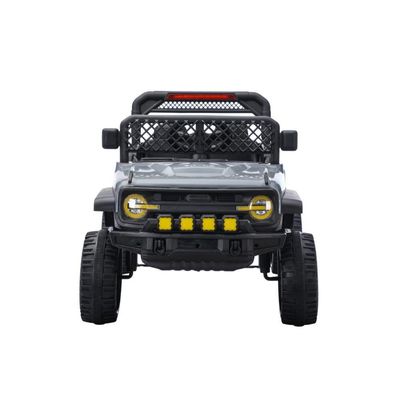 Jipe Elétrico Infantil Bang Toys N6 Com Controle Remoto Cinza 12v
