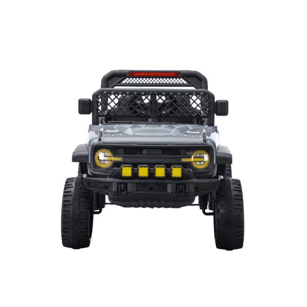 Jipe Elétrico Infantil Bang Toys N6 Com Controle Remoto Cinza 12v