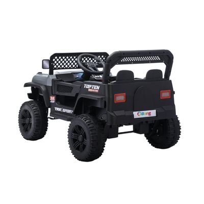 Jipe Elétrico Infantil Bang Toys N6 Com Controle Remoto Cinza 12v