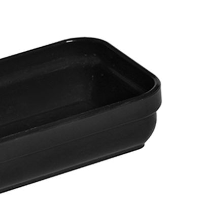 Travessa Cheff Retangular 250ml Preta em Polipropileno