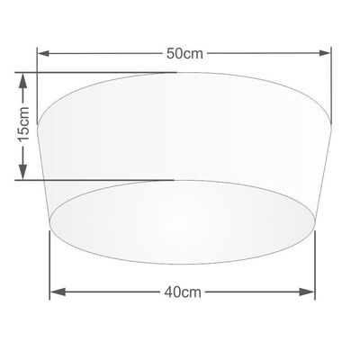 Plafon Para Varanda Gourmet Cone Sv-3004 Cúpula Cor Linho Bege