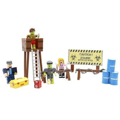 Cartela 4 Boneco Articulado 7Cm Roblox Ataque Zumbi Nº20