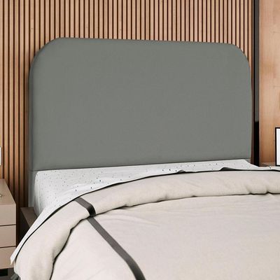 Cabeceira Casal 140 Cm Com Frame Alana Suede Cinza Artte Cinza