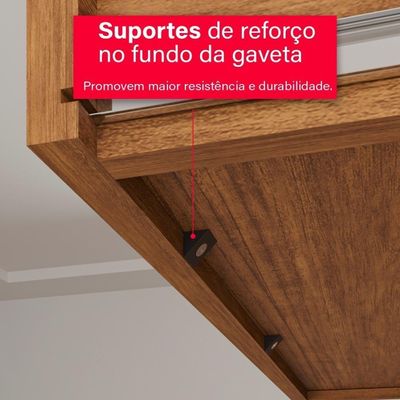 Guarda-roupa De Casal 100% Mdf 6 Portas 4 Gavetas Inglaterra Com Espelho