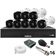 Kit 8 Câmeras Intelbras 1120b Full Hd Dvr Mhdx 1016-c Intelbras Com Detecção De Movimentos Sem Hd