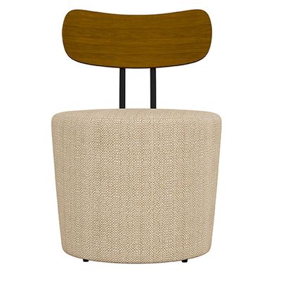 Poltrona Decorativa Addams Linho Champagne - Gran Belo