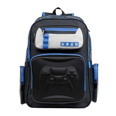 Mochila Escolar Masculina Video Game Preta U / Preto