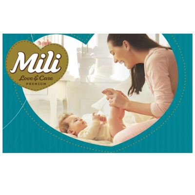 Fralda Descartável Mili  Love & Care Tam: P   4 Pacotes c/ 28 - Premium