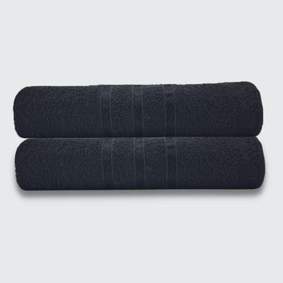 Toalhas Para Pet 2 Peças Beka 70x125 cm 100% Algodão Preto