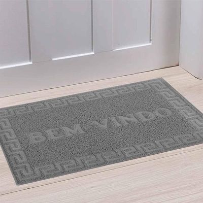 Tapete Decorativo Entrada Fachada Casa Consultorio Comercio Resistente A Umidade Macio Cinza Luxo