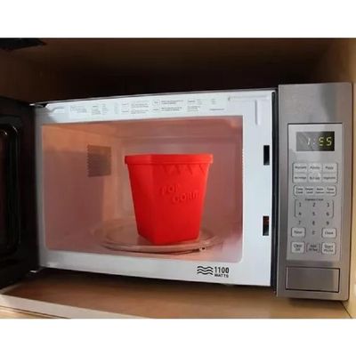Pipoqueira Microondas Silicone Balde Pipoca Sem Oleo Saudavel Tampa Panela Pop Corn Refratario Luxo Praticidade Total